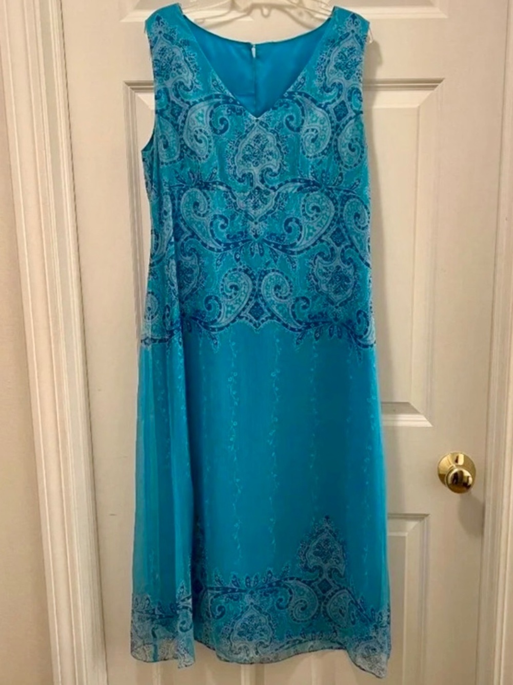 Coldwater Creek Silk Dress, Fully Lined, Size 12